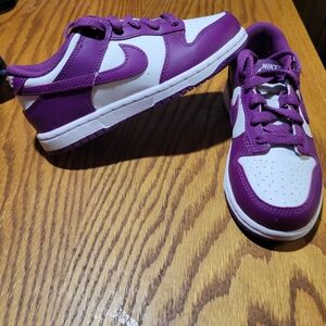 Nike Kids Purple and White Sneakers